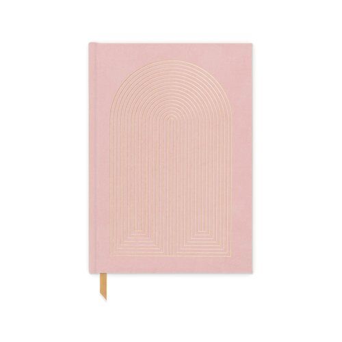 Notatnik z wegańskiego zamszu Dusty Pink