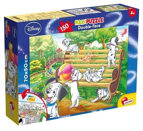 Puzzle dwustronne maxi 101 Dalmatyńczyków 150