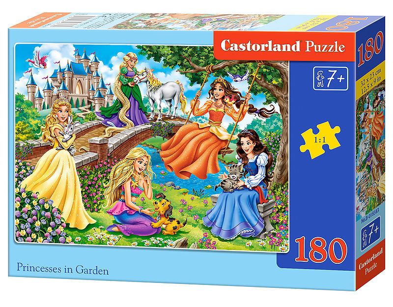 Puzzle 180 księżniczki w ogrodzie
