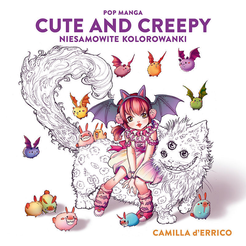Pop manga cute and creepy. Niesamowite kolorowanki