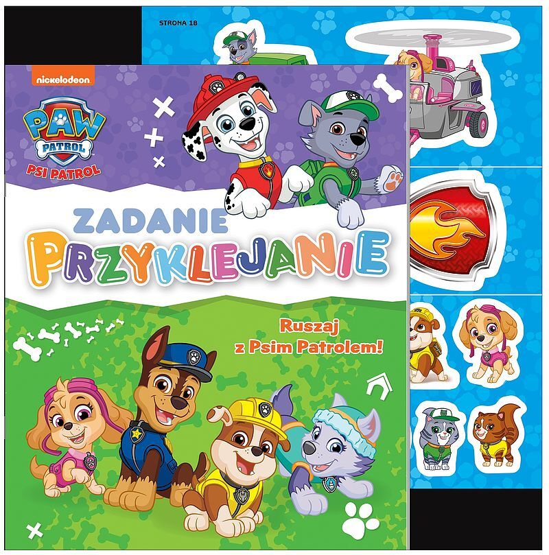 Psi Patrol Zadanie Przyklejanie cz. 4 Ruszaj z Psim Patrolem!