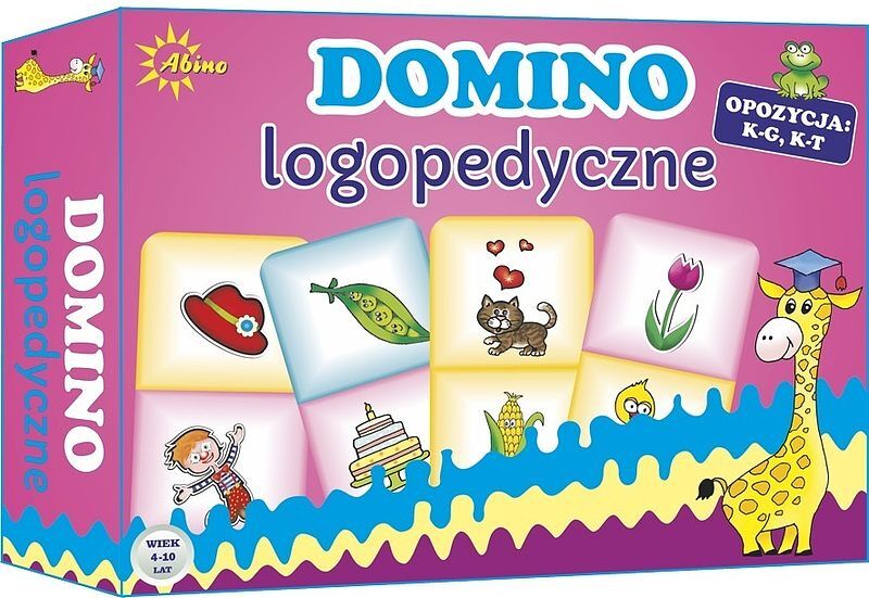 Gra domino logopedyczne  k-g, k-t