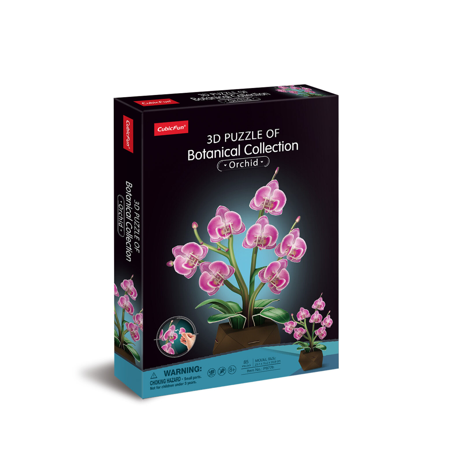 Puzzle 85 3D Kwiaty Orchidea 306-P872H