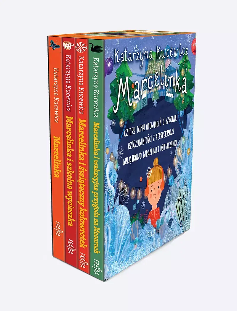 Pakiet: Marcelinka / Marcelinka i świąteczny kołowrotek / Marcelinka i wakacyjna przygoda na Mazurach / Marcelinka i wycieczka szkolna