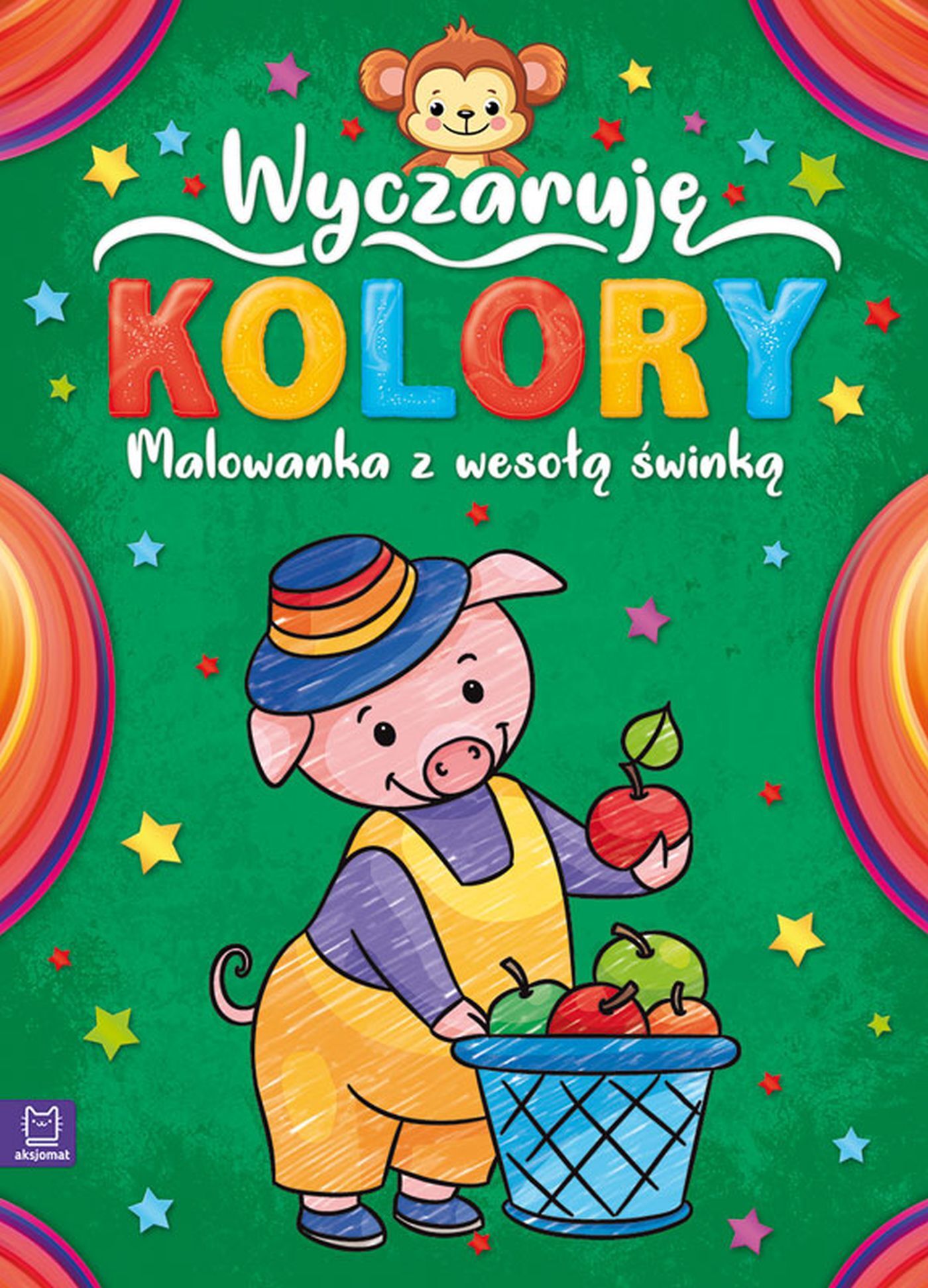 Wyczaruję kolory. Malowanka z wesołą świnką