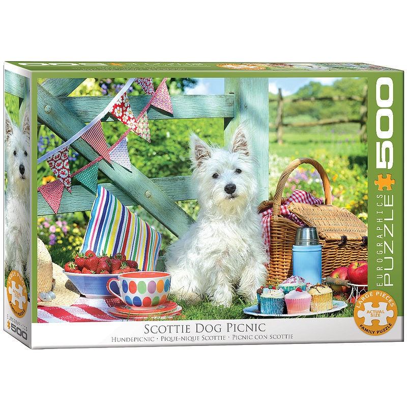 Puzzle 500 scottie dog picnic 6500-5461