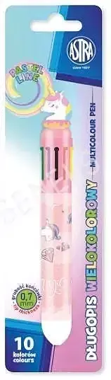 Długopis automatyczny astrapen pastel line unicorn wielokolorowy 10w1