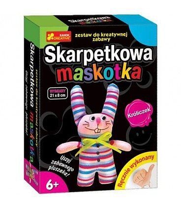 Skarpetkowa maskotka króliczek
