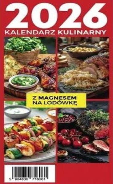 Kalendarz 2026 Poradnik z przepisami i magnesem na lodówkę