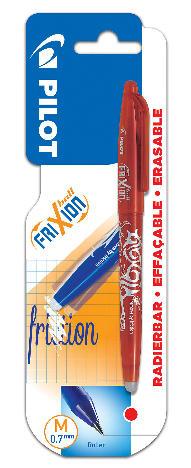 Pióro kulkowe pilot frixion ball 07 czerwony blister