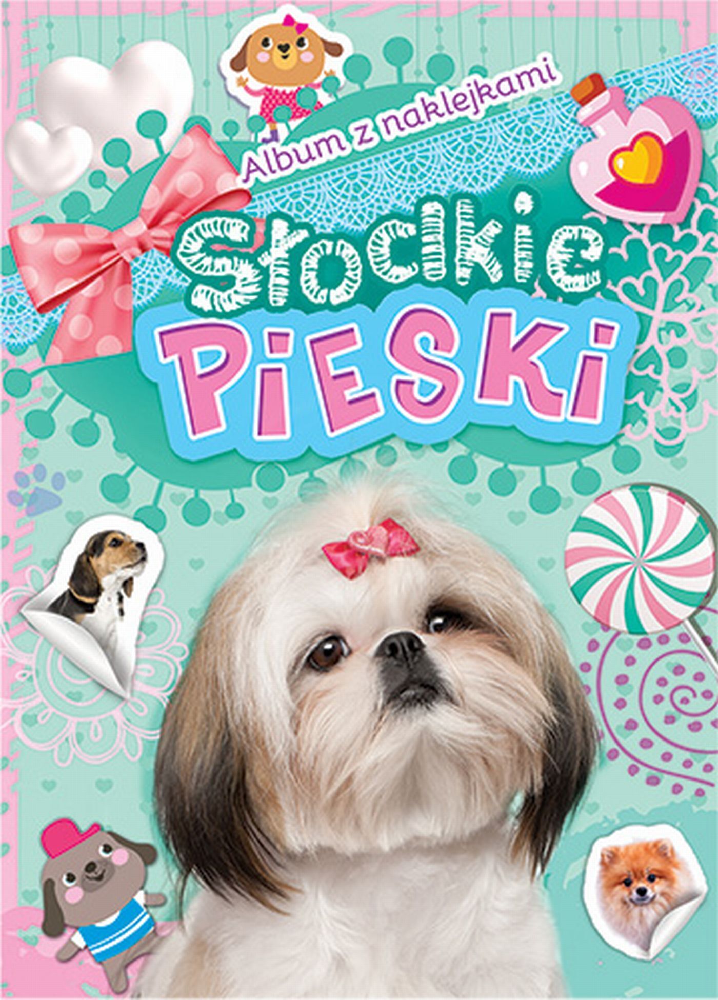Album z naklejkami. Słodkie pieski