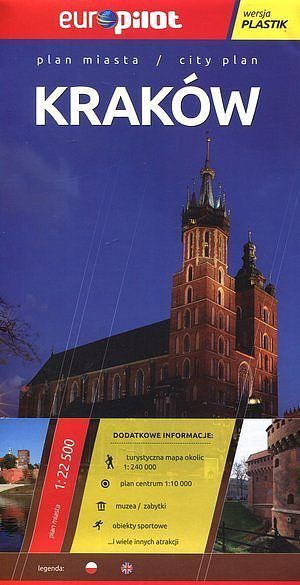 Kraków. Plan miasta w skali 1:22 500 (wersja plastik)