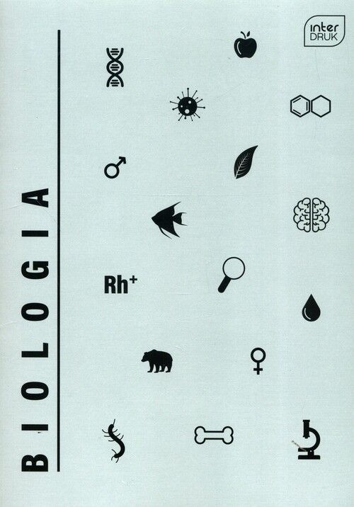 Zeszyt A5 Biologia w kratkę 60 kartek 10 sztuk