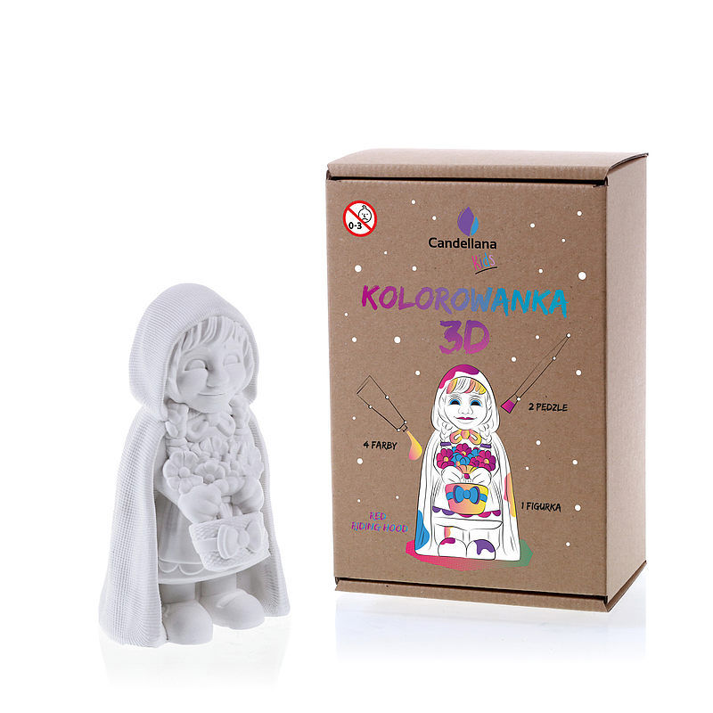 Kolorowanka 3d red riding hood