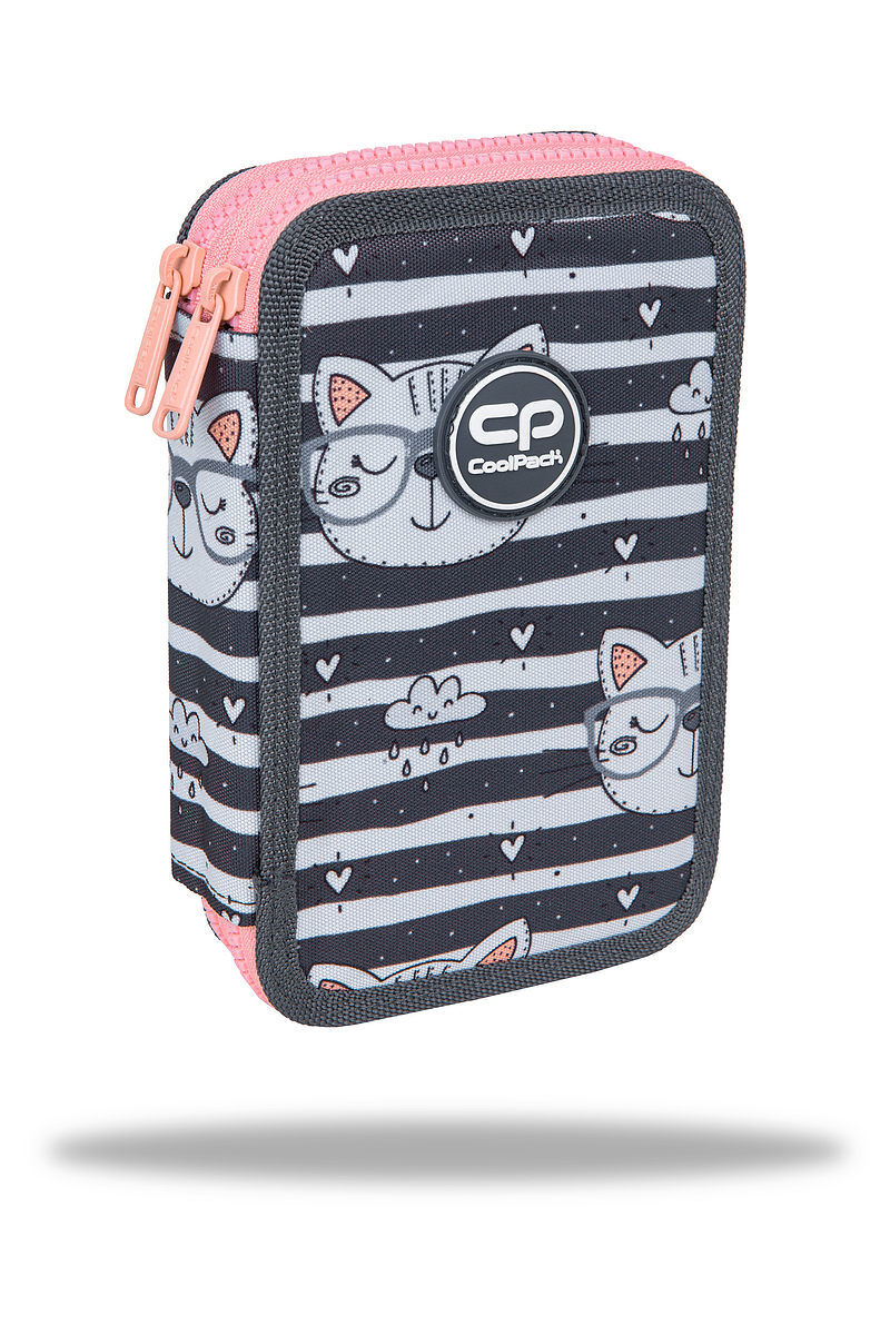 Piórnik 2-komorowy z wyposażeniem coolpack jumper 2 catnip