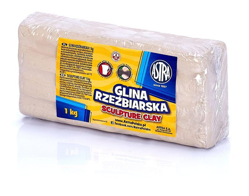 Glina rzeźbiarska astra 1 kg