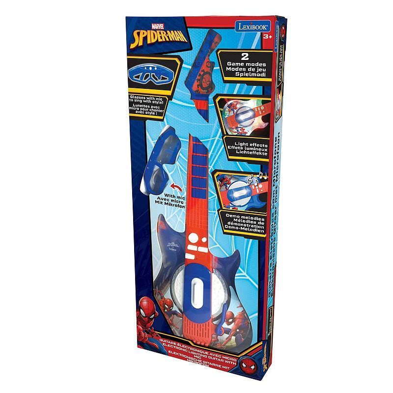 Gitara elektroniczna spider-man z okularami i mikrofonem k260sp