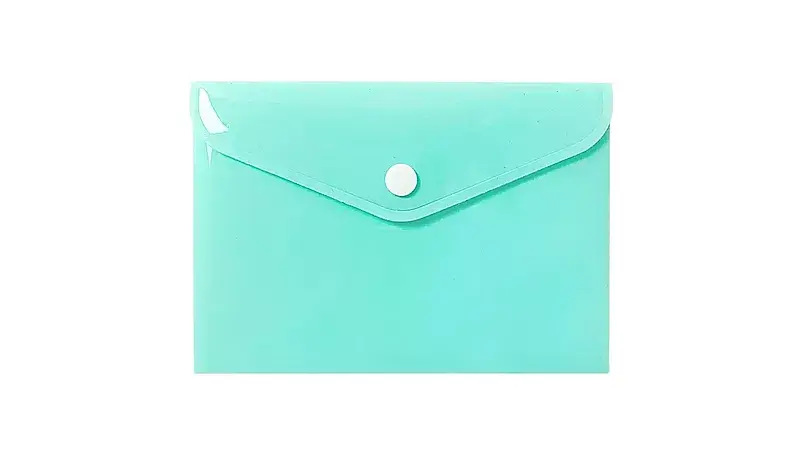 Teczka a6 kopertowa pp pastel zielony