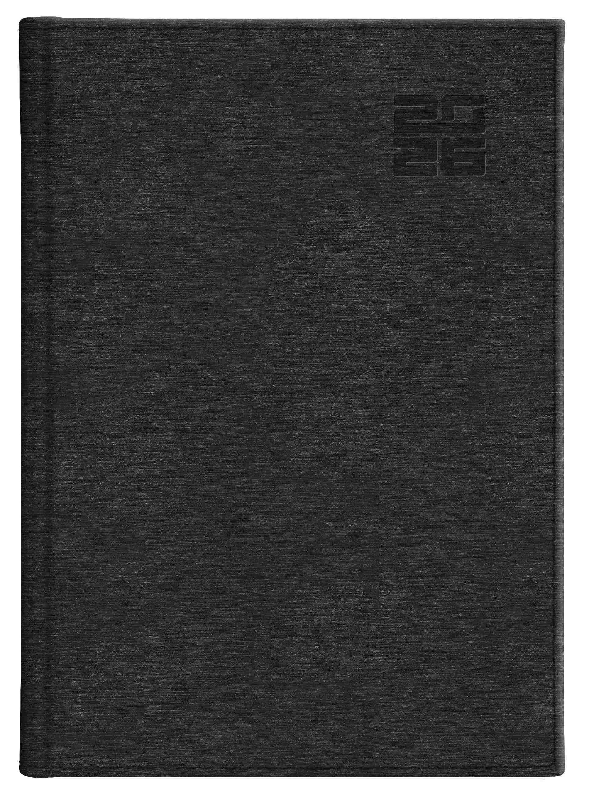 Kalendarz 2026 Aluminium Standard A4 dzienny czarny