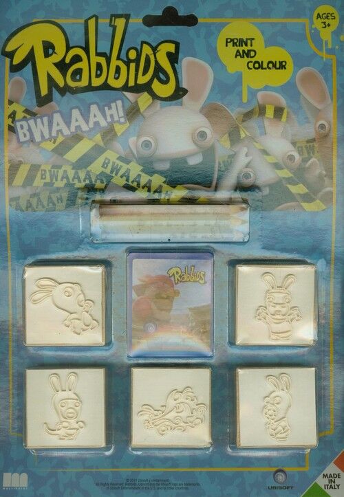 Pieczątki Blister 5 sztuk Rabbids