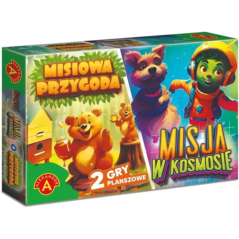 Misiowa przygoda Misja w Kosmosie Rodzinna gra planszowa