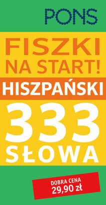 Fiszki na start PONS! Język hiszpański  333 słowa