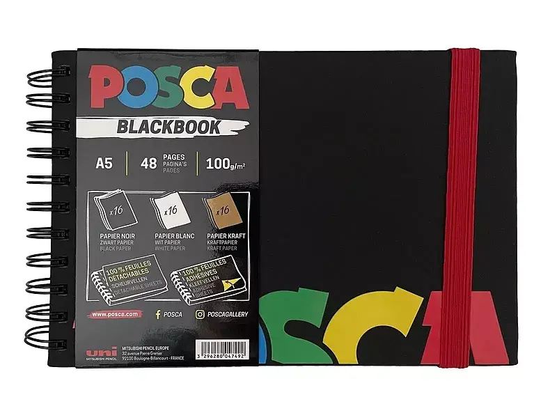 Szkicownik a5 na spirali blackbook posca