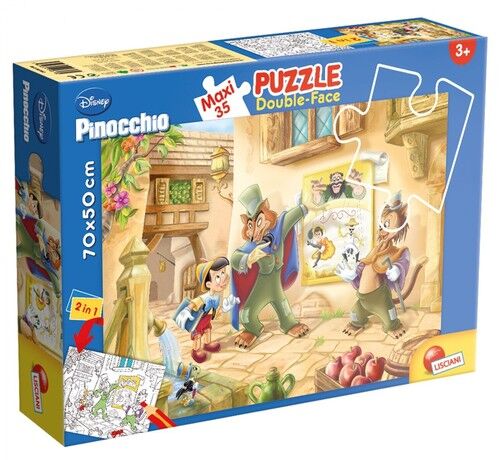 Puzzle dwustronne Maxi 35 Pinokio
