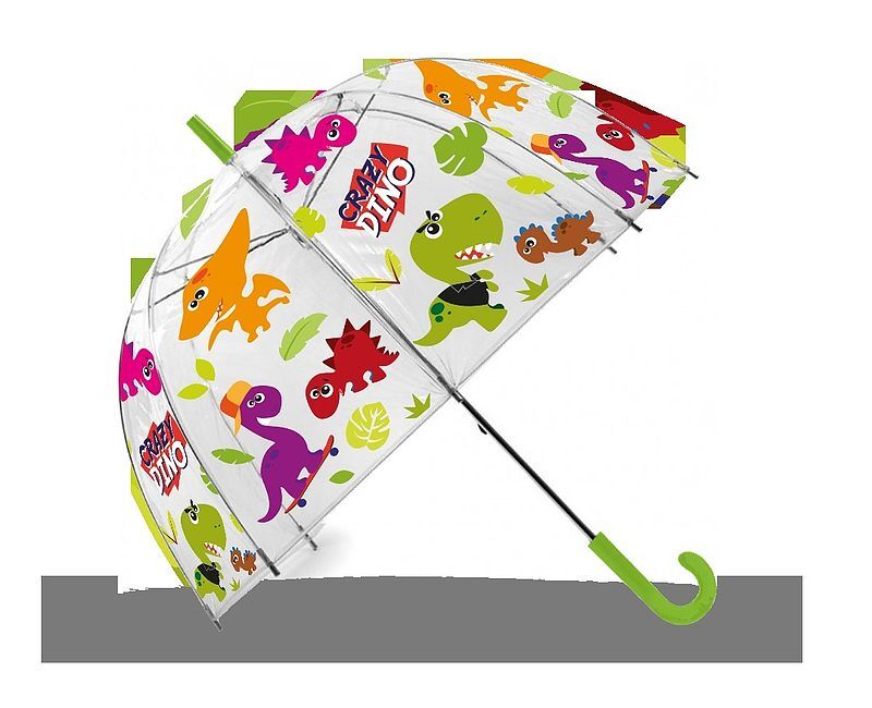 Parasolka crazy dino 19cali przeźroczysta kl10697