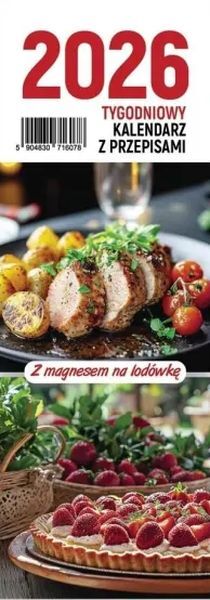 Kalendarz 2026  Poradnik kulinarny z magnesem na lodówkę