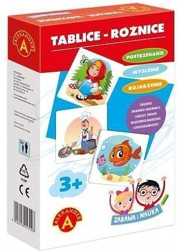 Tablice różnice zabawa i nauka
