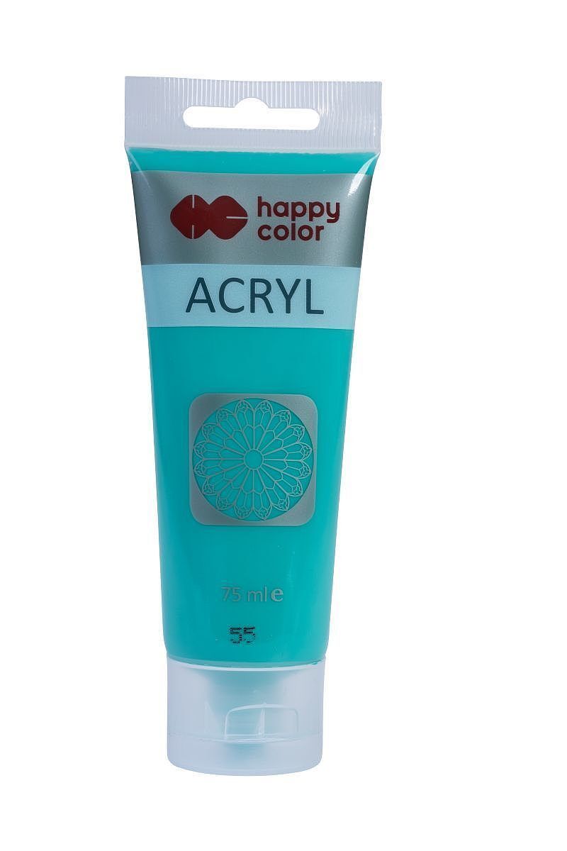 Farba akrylowa 75ml szmaragdowy happy color