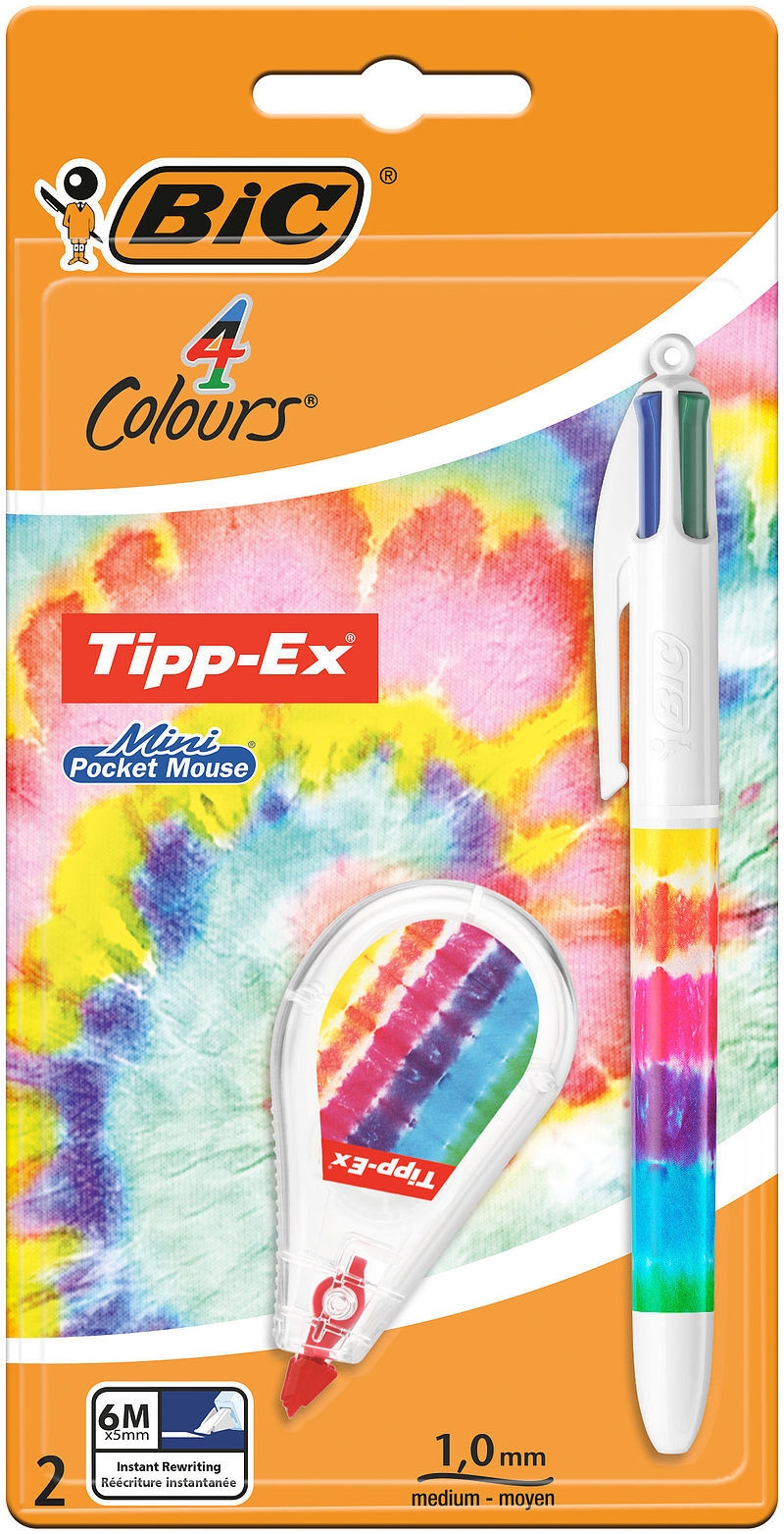 Długopis 4 colours rainbow bp+ mpm korektor bic  blister