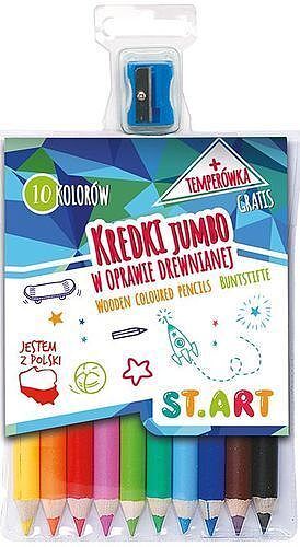 Kredki st. Art 10 kolorów jumbo z temperówka