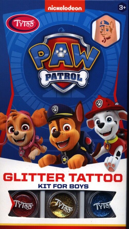 Tatuaże brokatowe Psi Patrol dla chłopców