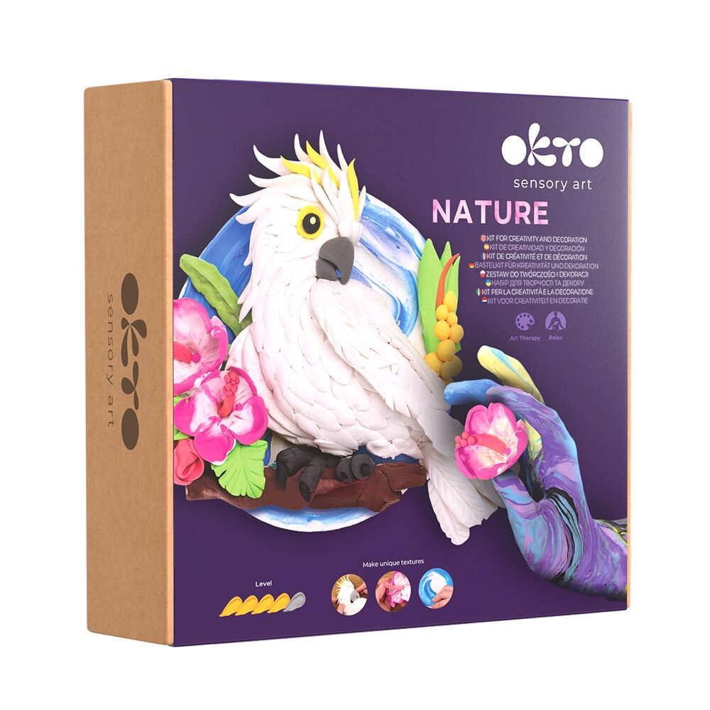 Zestaw kreatywny do modelowania 3D Natura Papuga Kakadu
