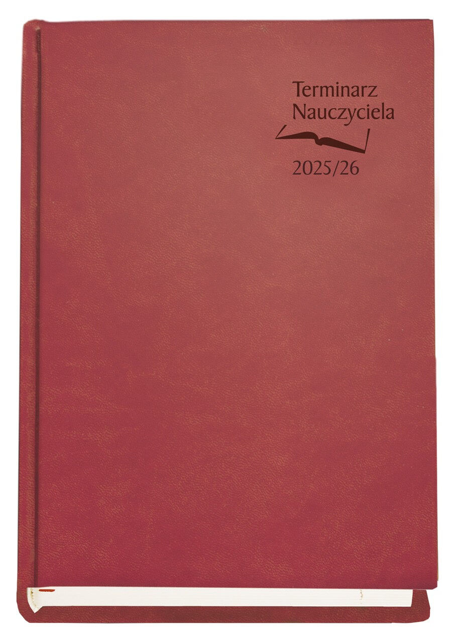 Terminarz Nauczyciela 2025/2026 bordo