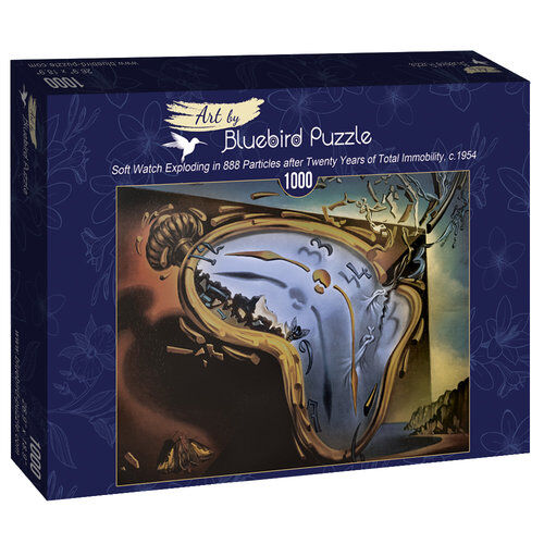 Puzzle 1000 Miękki zegarek eksplodujący w 888 cząstkach po dwudziestu latach całkowitego bezruchu, Salvador Dali 1954
