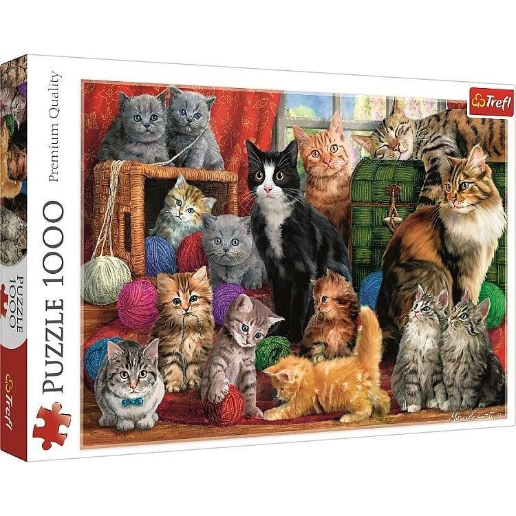 Puzzle 1000 kocie spotkanie 10555
