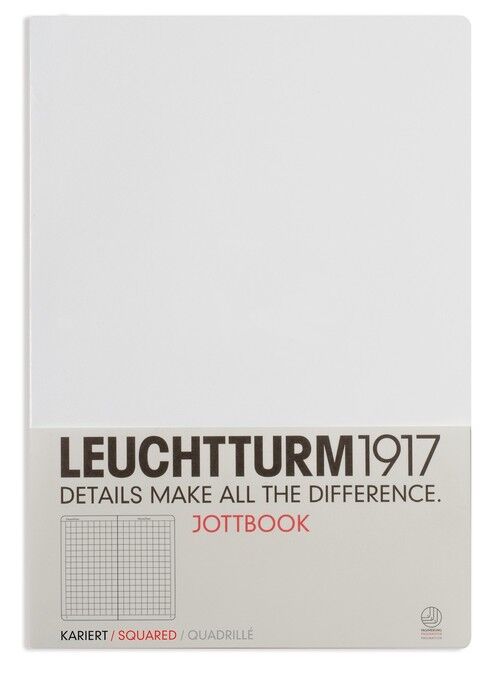 Notatnik A4 Leuchtturm1917 w kratkę biały