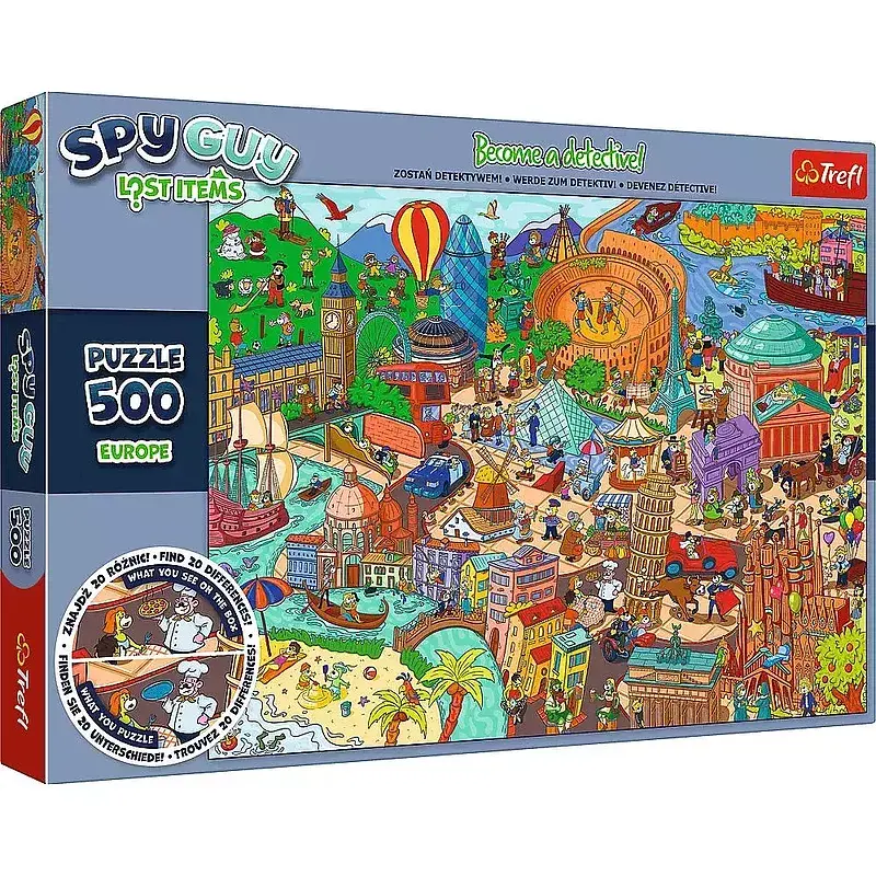 Puzzle 500 spy guy lost items europe 37481