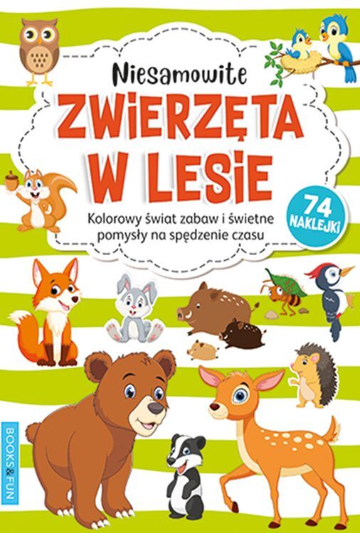 Niesamowite zwierzęta w lesie. Kolorowanka