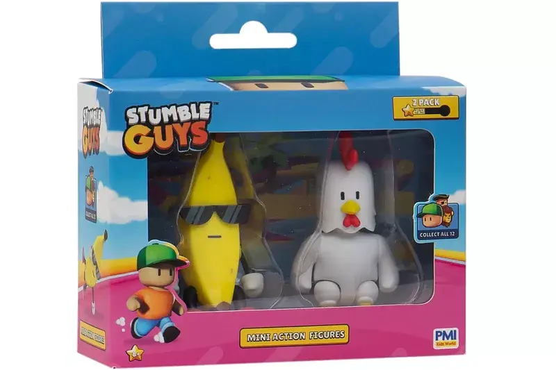 Stumble guys mini action figures 2 pack banana guy chicken