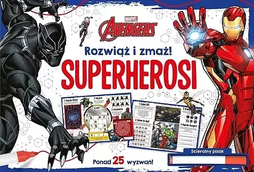 Rozwiąż i zmaż! Superherosi. Marvel Avengers