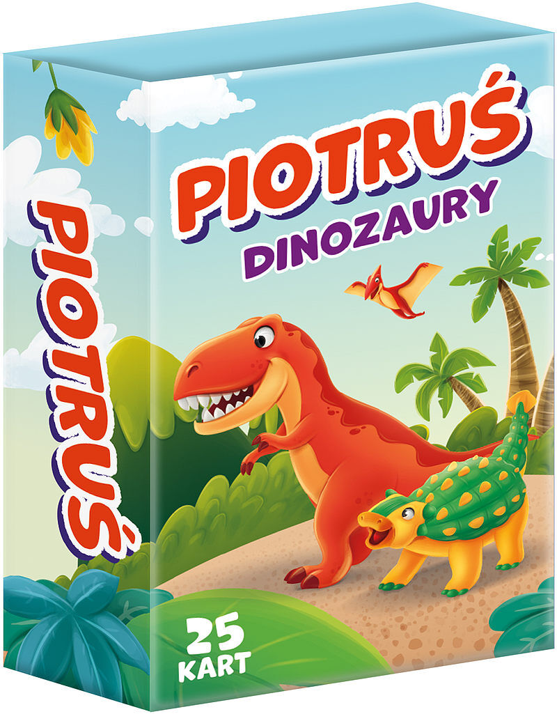 Karty piotruś dinozaury mini