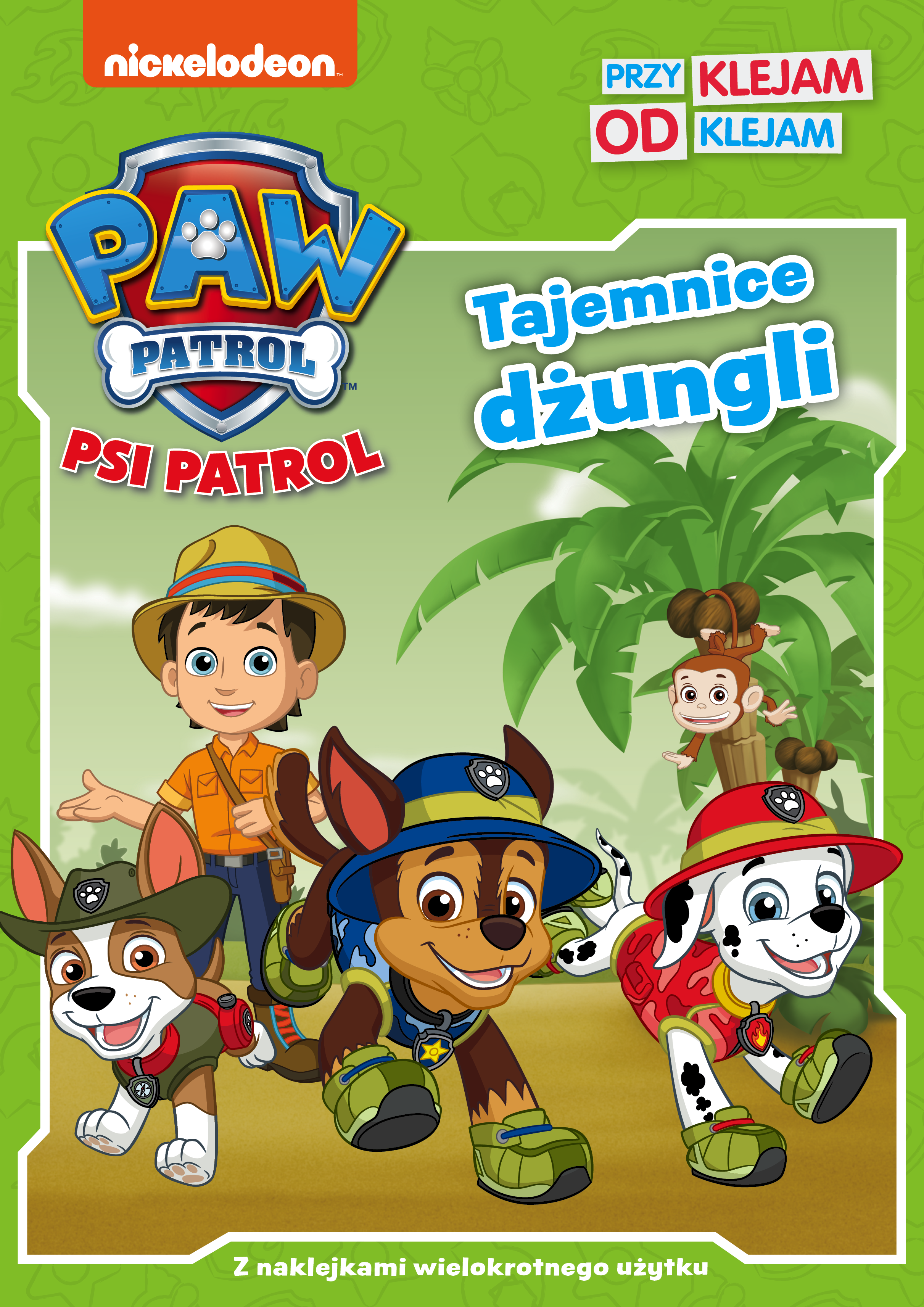 Psi Patrol. Przyklejam Odklejam. Tajemnice dżungli.