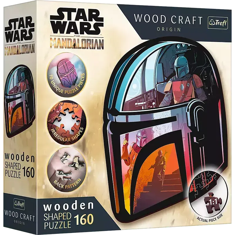 Puzzle160 drewniane konturowe the mandalorian 20186