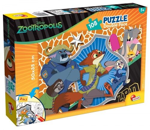 Puzzle dwustronne Zwierzogród 108