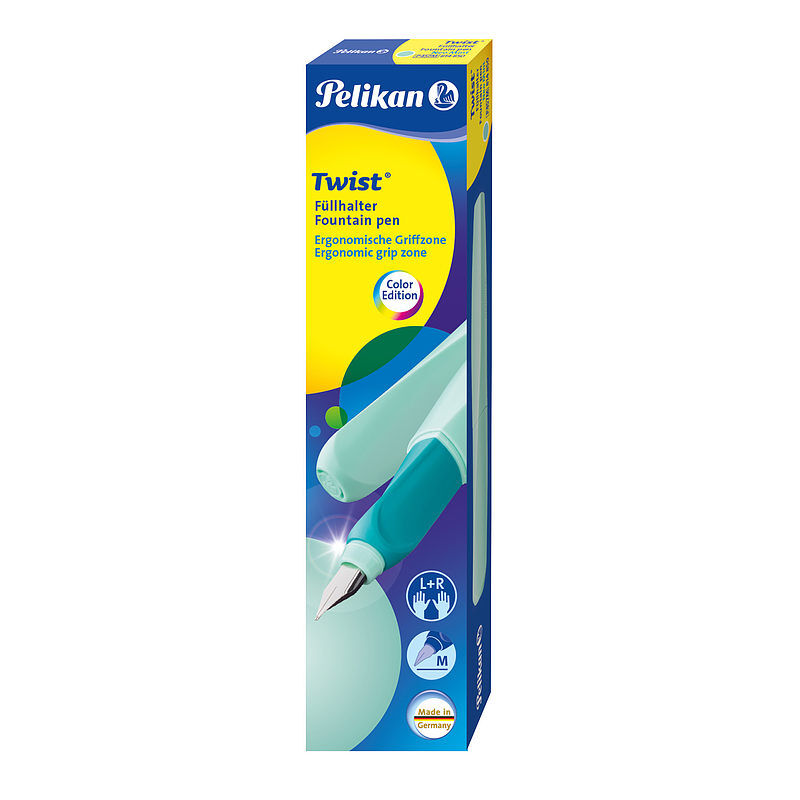 Pióro wieczne pelikan twist neon mint
