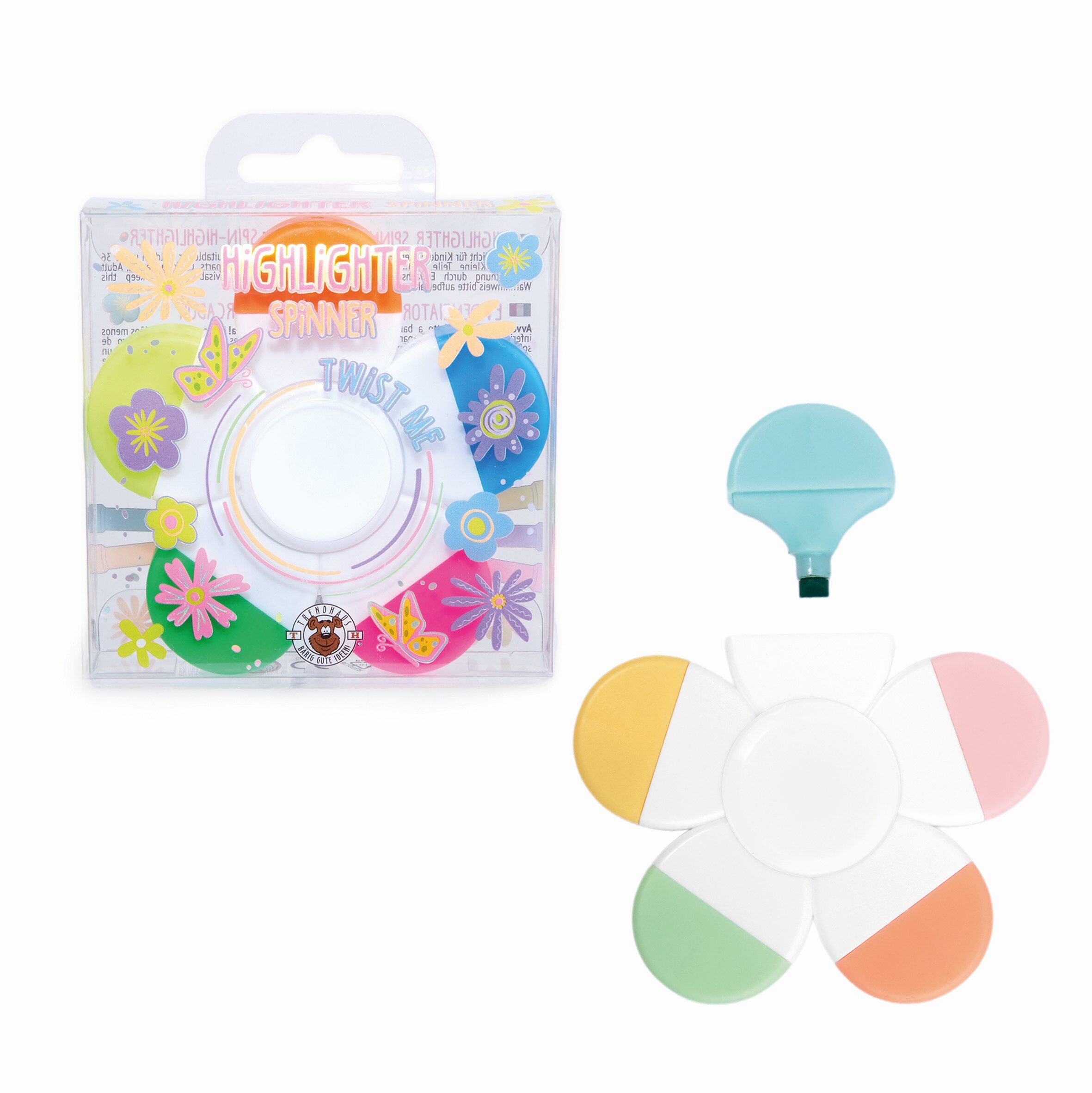 Zakreślacze Spinner 5w1 1szt.mix